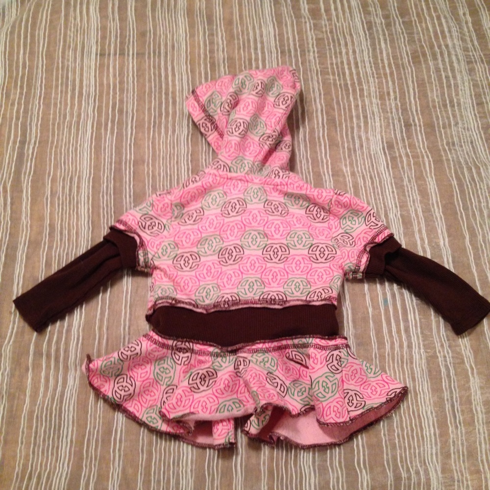 eckoRed toddler zip up ruffle hoodie - Picture 5 of 6